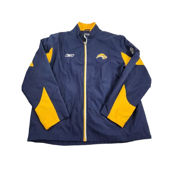 Reebok Center Ice Buffalo Sabres Mens L Large NHL Full Zip Jacket